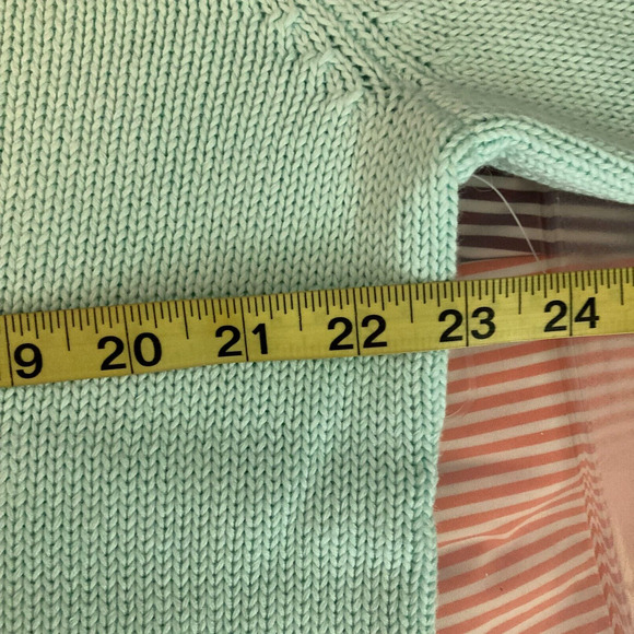 NWT So Forth Cardigan Womens Sz M Blue Green Aqua Linen Floral Beaded Sweater - Picture 8 of 11